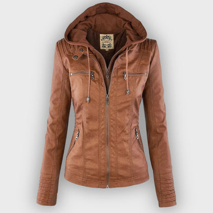 Wetterfeste Regenjacke mit Kapuze