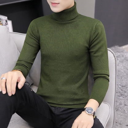 Herren Pullover Hochgeschlossen Elegant Strick