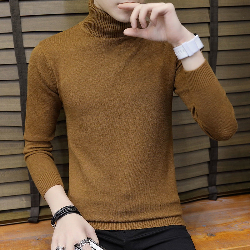 Herren Pullover Hochgeschlossen Elegant Strick
