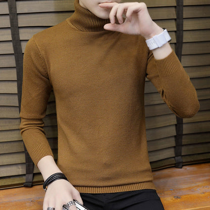 Herren Pullover Hochgeschlossen Elegant Strick