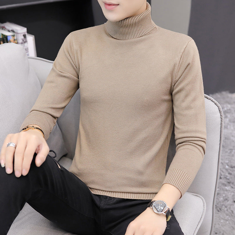 Herren Pullover Hochgeschlossen Elegant Strick
