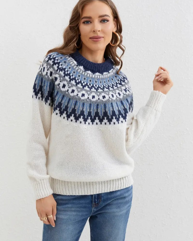 Stilvolle Strickkleidung Frauen Vintage Look