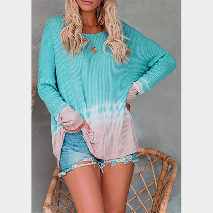 Geflochtener Pullover Lockere Fit Lange Ärmel Freizeitstyle - IdealeKleiden