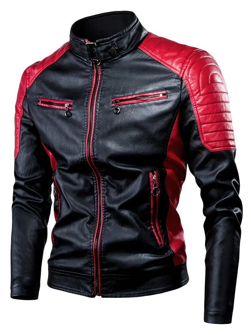Matthew - Leder-Motorradjacke Elegant - IdealeKleiden
