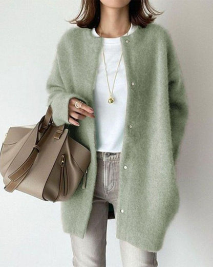 Damenschal Cardigan Weich Wollig
