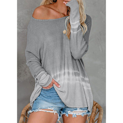 Geflochtener Pullover Lockere Fit Lange Ärmel Freizeitstyle