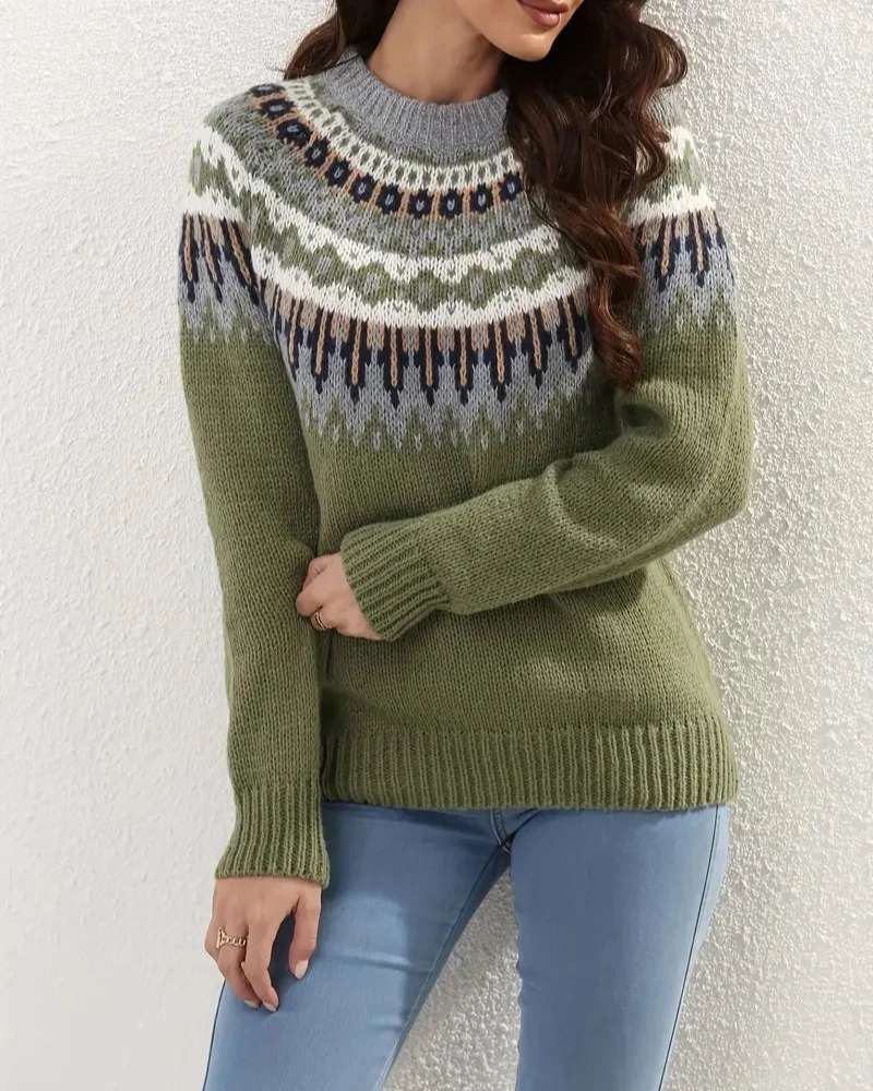 Stilvolle Strickkleidung Frauen Vintage Look