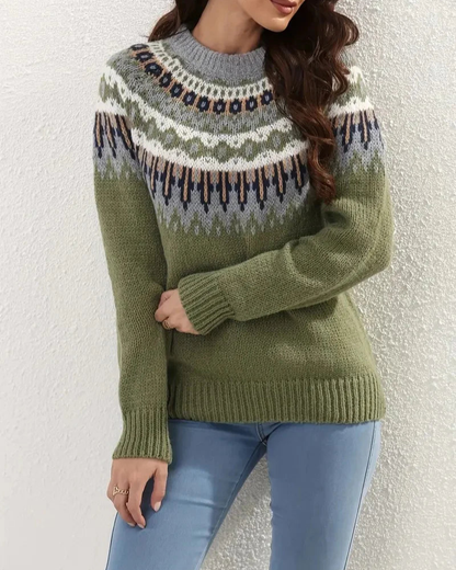 Stilvolle Strickkleidung Frauen Vintage Look
