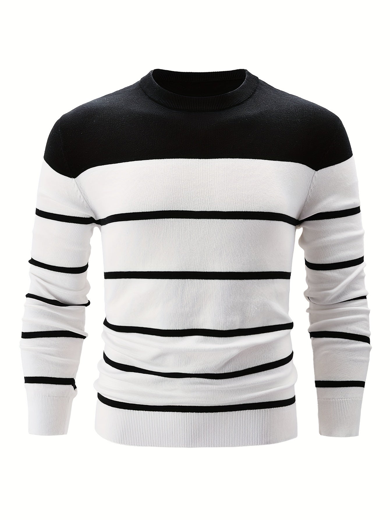 Streifiger Pullover Baumwolle Elegante Optik