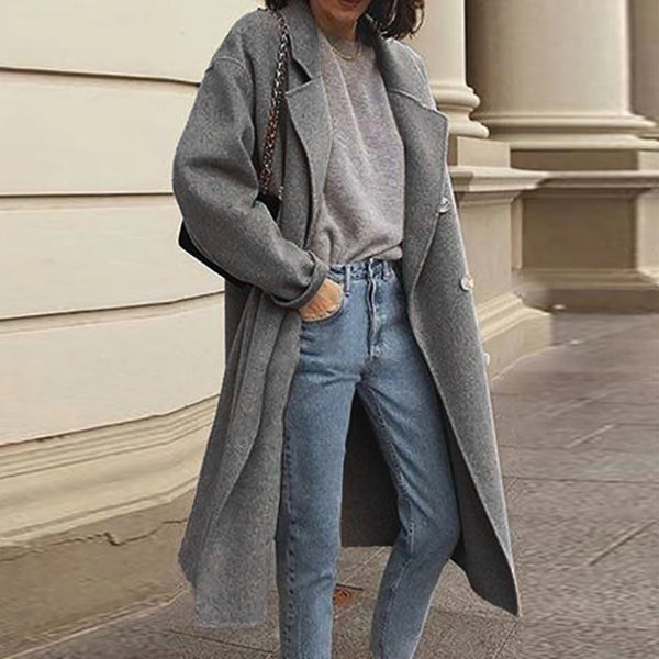 Eleganter Damenmantel Lang & Vielseitig