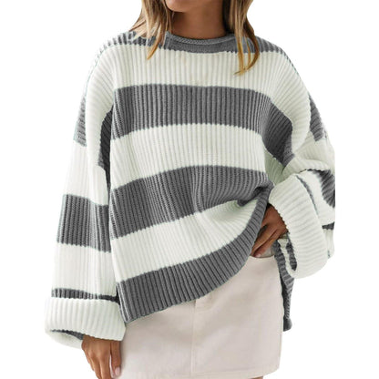 Streifenpullover Damen Modern Chic