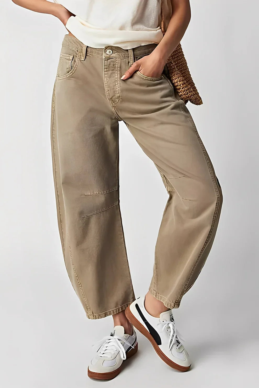 Damen Freizeitjeans Bequem Weite Passform