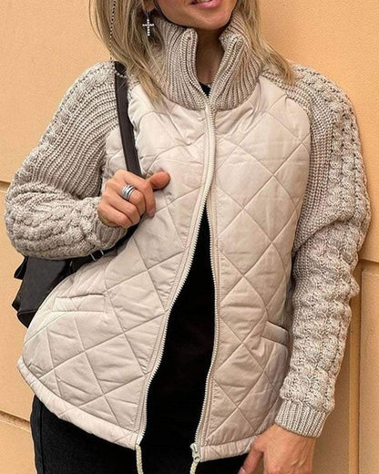 Kaschmir Strickjacke Freizeit Reißverschluss