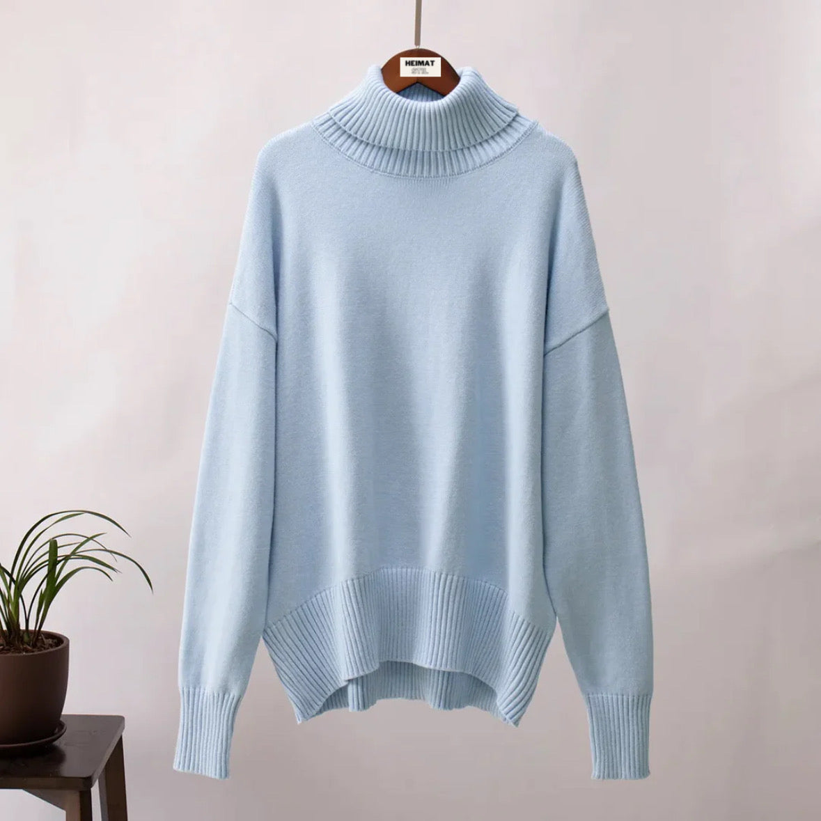 Bequemer Damen Pullover Locker Geschnitten