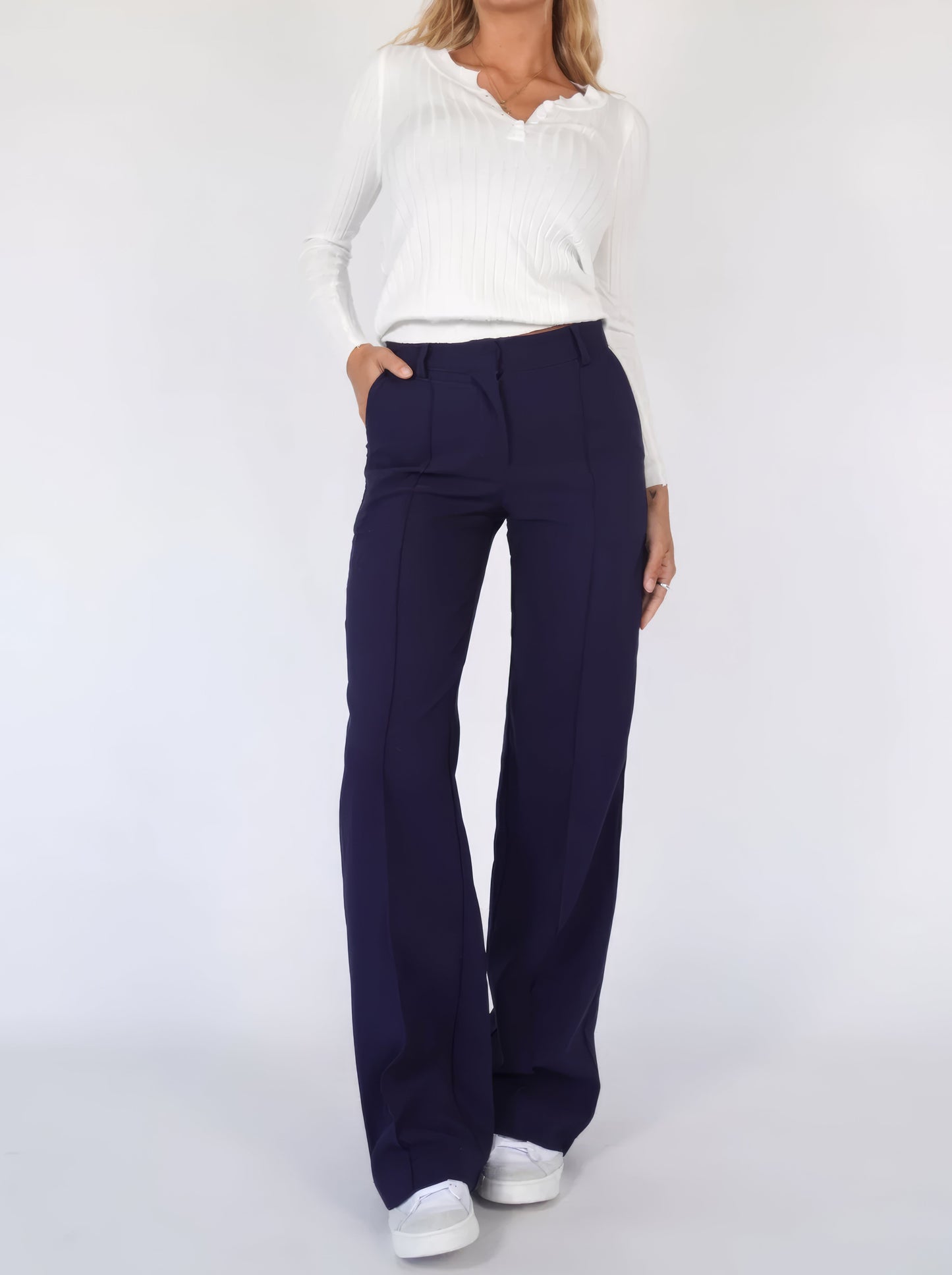 Elegante Damenhose Gerade Passform