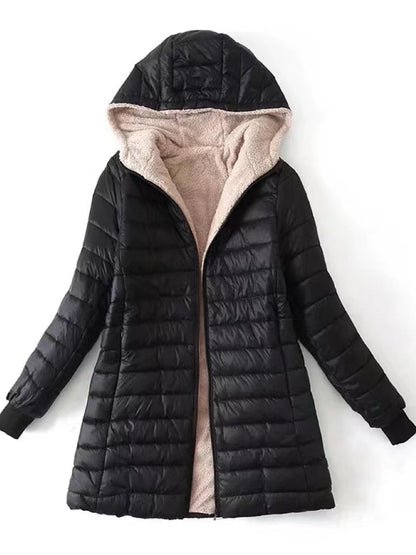 Kapuzenmantel Damen Modern Sportlich - IdealeKleiden