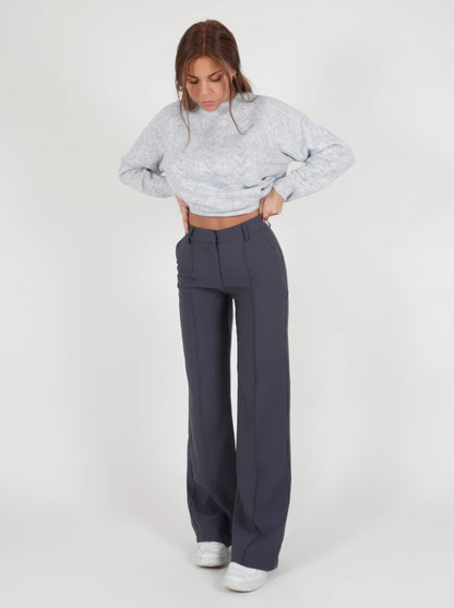 Elegante Damenhose Gerade Passform