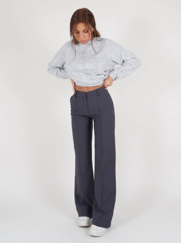 Elegante Damenhose Gerade Passform