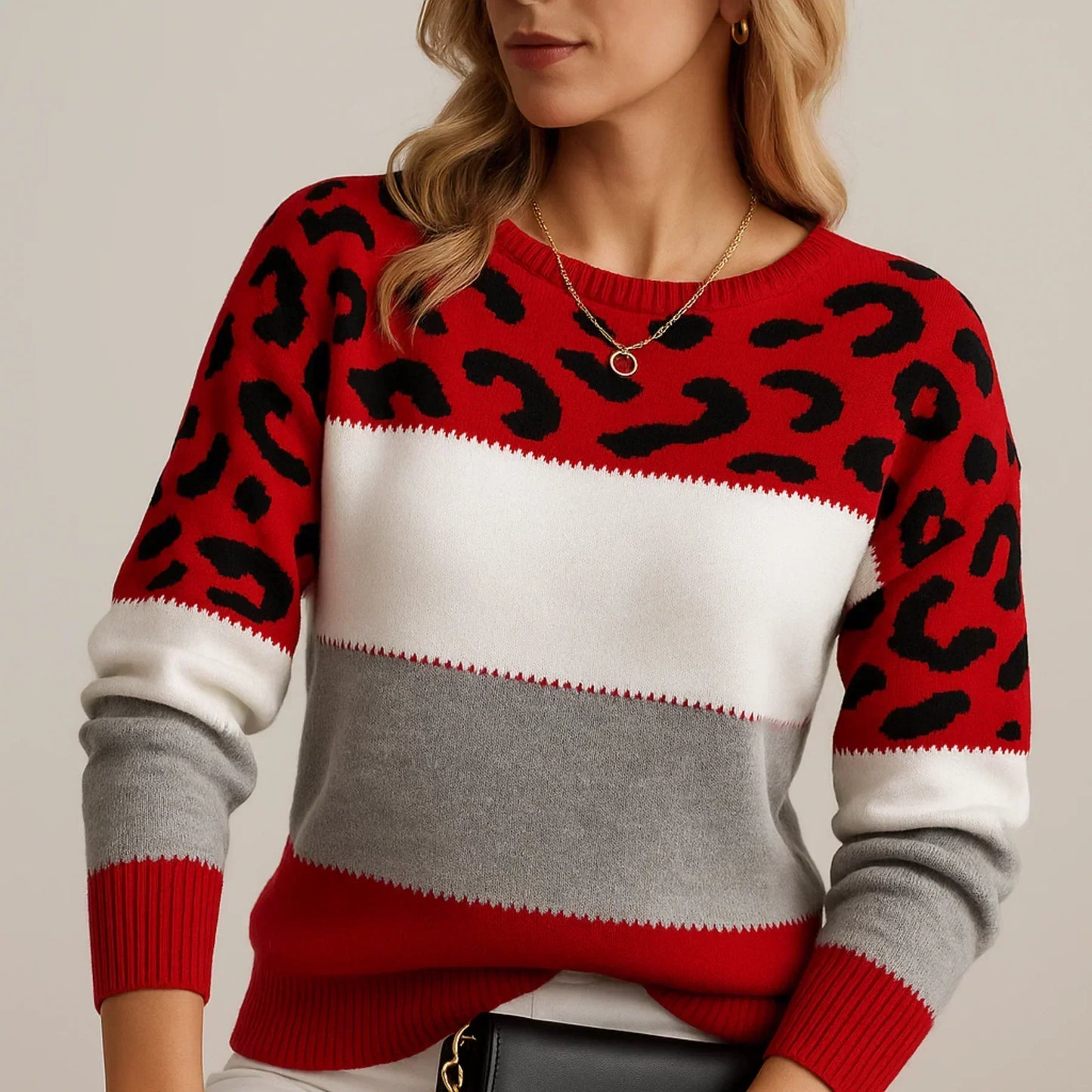 Leopard Pullover Luxus Design