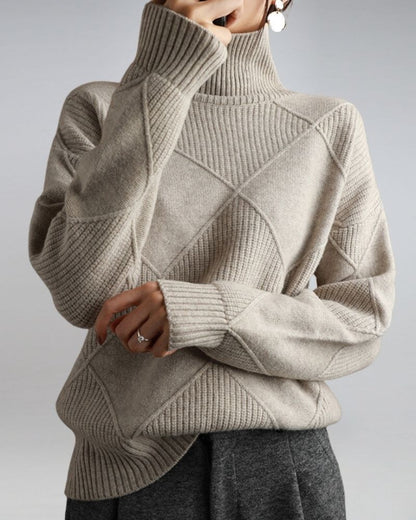 Eleganter Rollkragen Pullover Modern Style