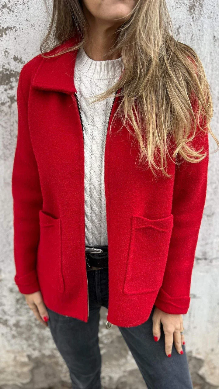 Praktische Damen Jacke mit Reißverschluss