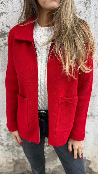 Praktische Damen Jacke mit Reißverschluss