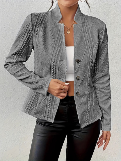 Kuschelige Strickjacke Mit Knöpfen Damen