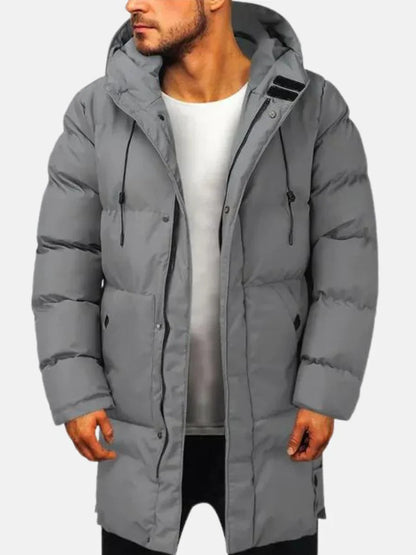 Herren Winterjacke Lang Kapuze