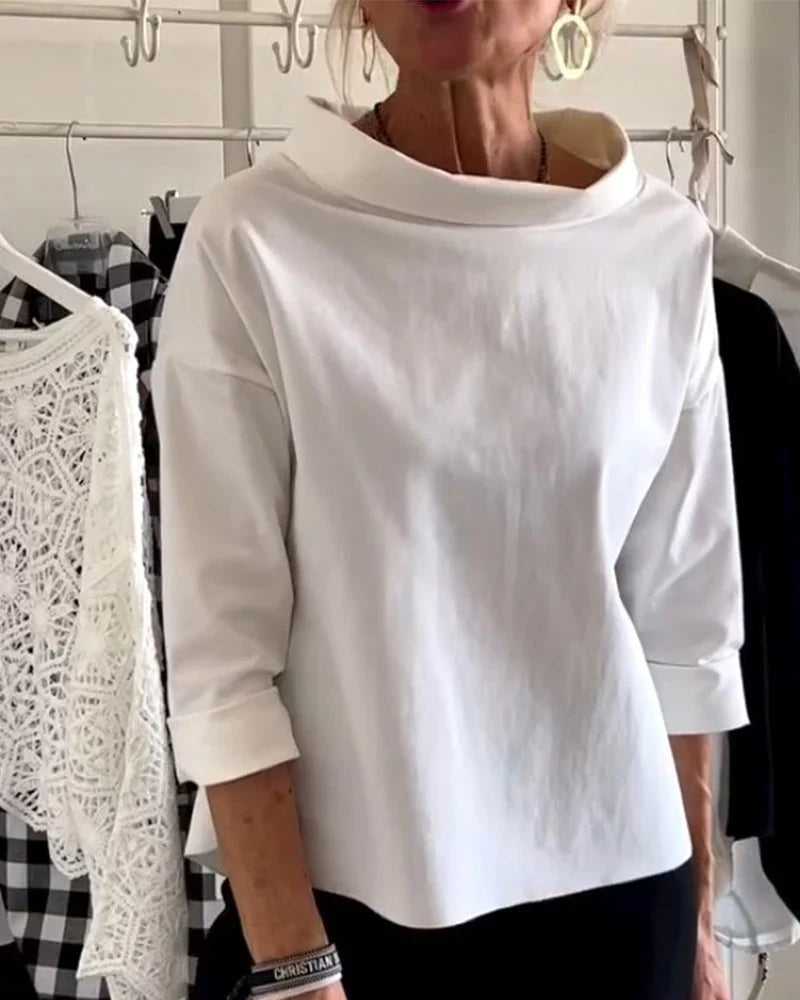 Damen Oberteil Elegant Blumenmuster - IdealeKleiden