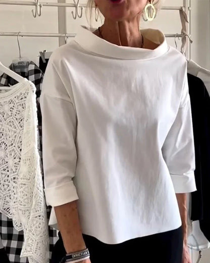 Damen Oberteil Elegant Blumenmuster - IdealeKleiden