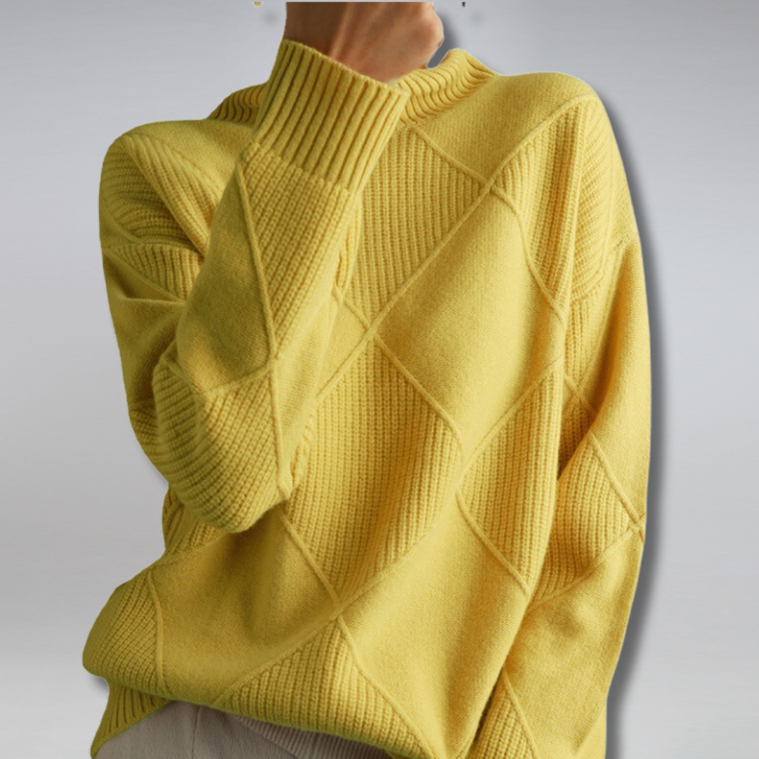 Stylische Rollkragenpullover Damen Elegant