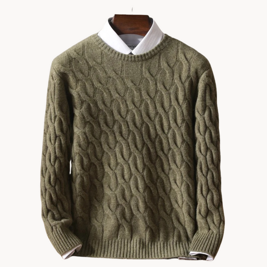 Herren Pullover Merinowolle Weich Luxus Qualität - IdealeKleiden