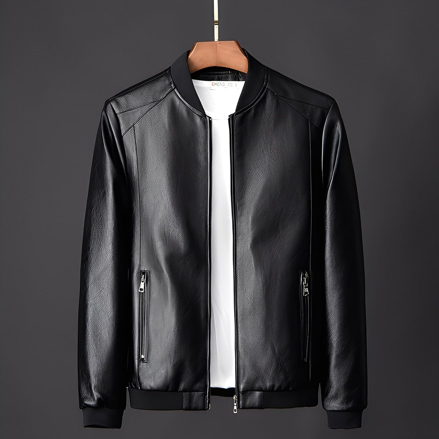 Maßgeschneiderte Lederjacke Herren Biker Style