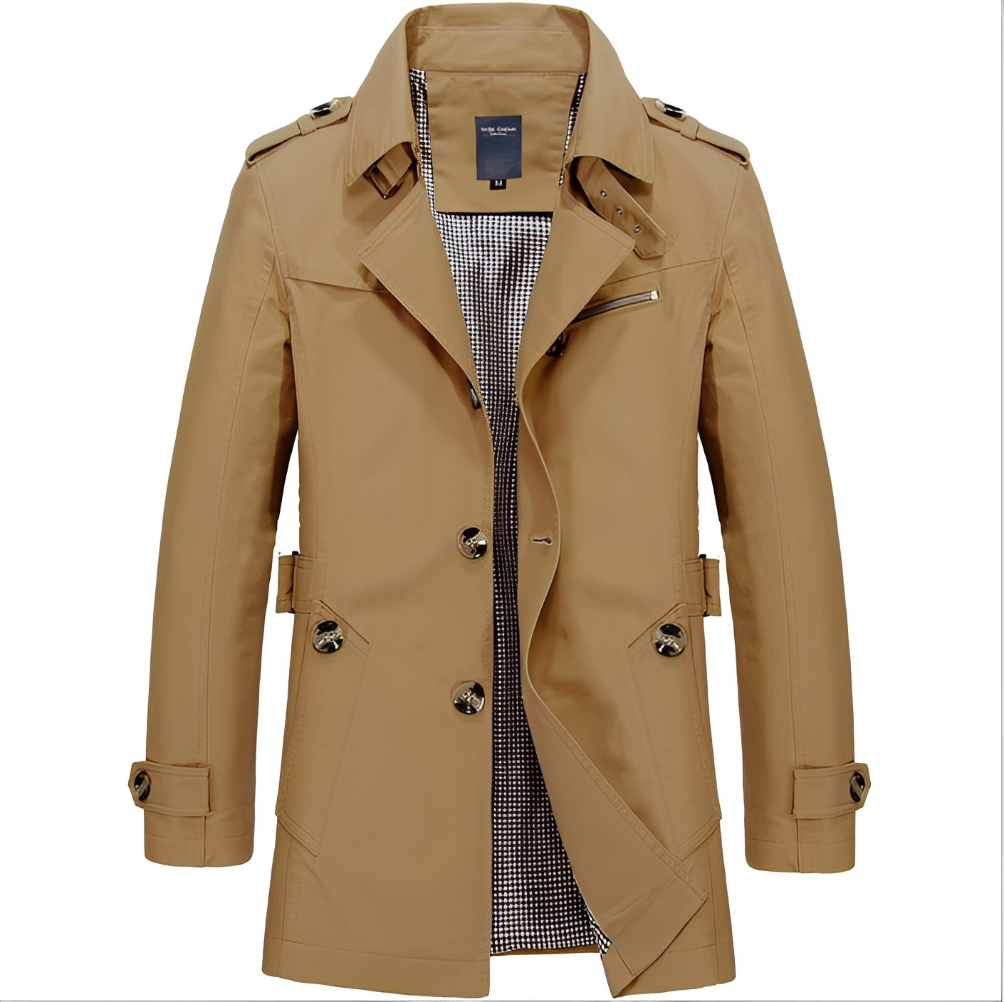 Stylischer Herren Trenchcoat Windbreaker