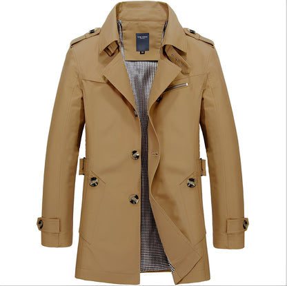 Stylischer Herren Trenchcoat Windbreaker