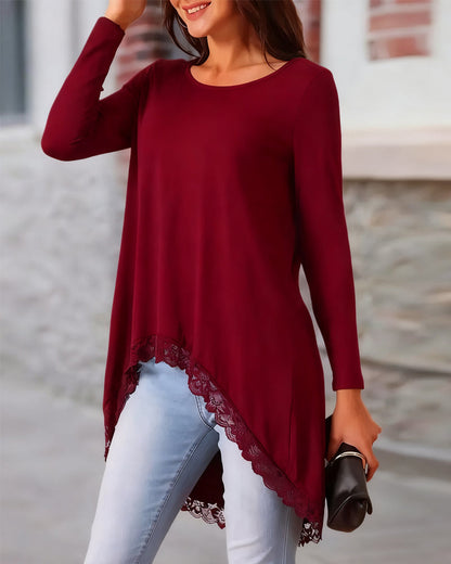 Stylisches Oberteil Langarm Mesh Trend