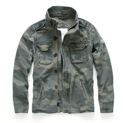 Herren Denimjacke Klassisch Mit Taschen