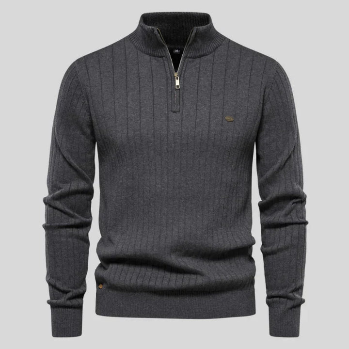Herren Pullover Klassisch Halfzip