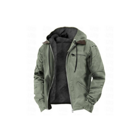 Herren Steppjacke Kapuze Übergröße