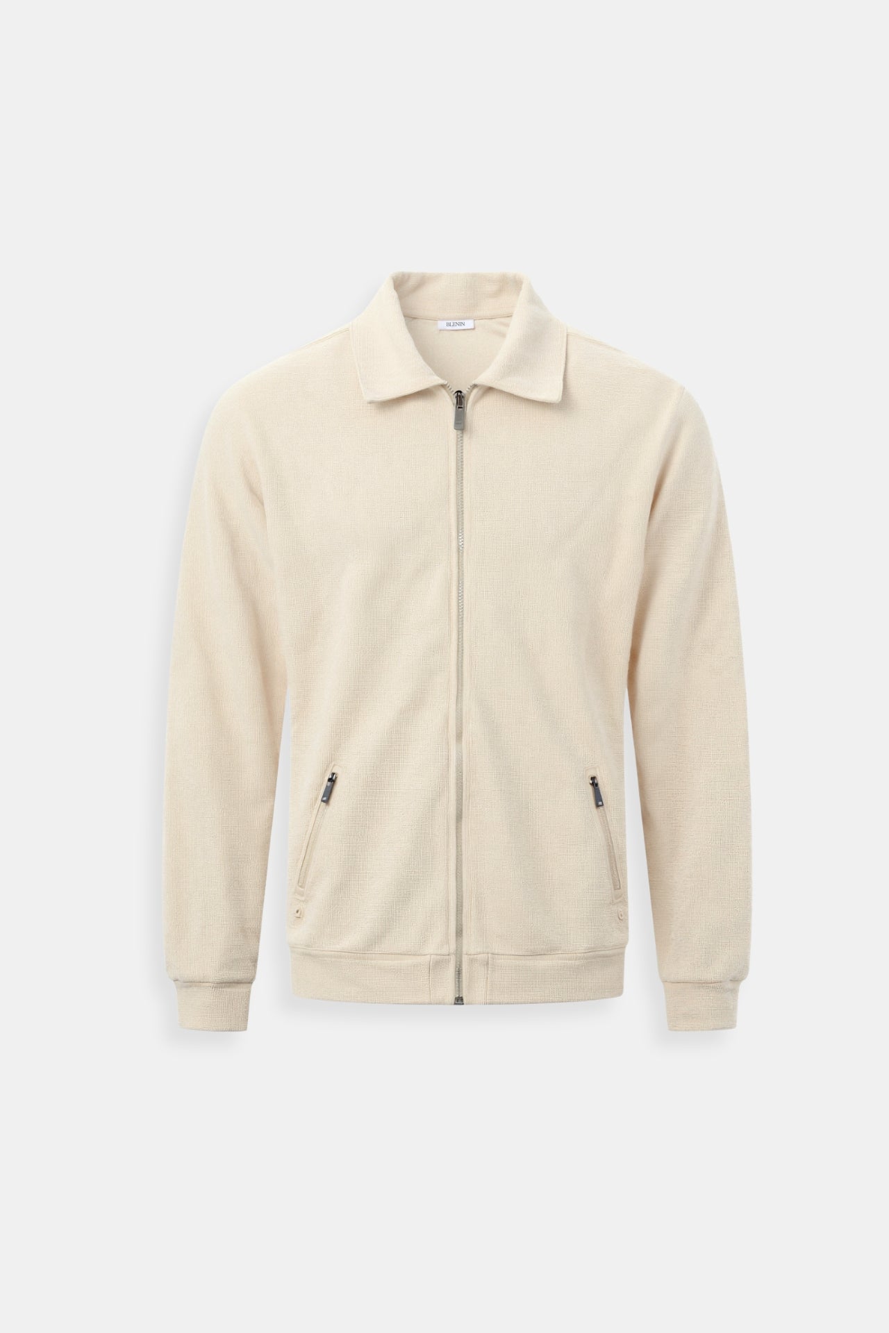 Stilvolle Herrenjacke Beige Modern - IdealeKleiden