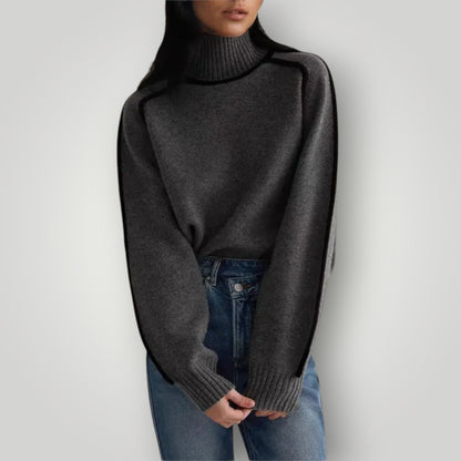 Damen Rollkragenpullover Warm Weich Winter