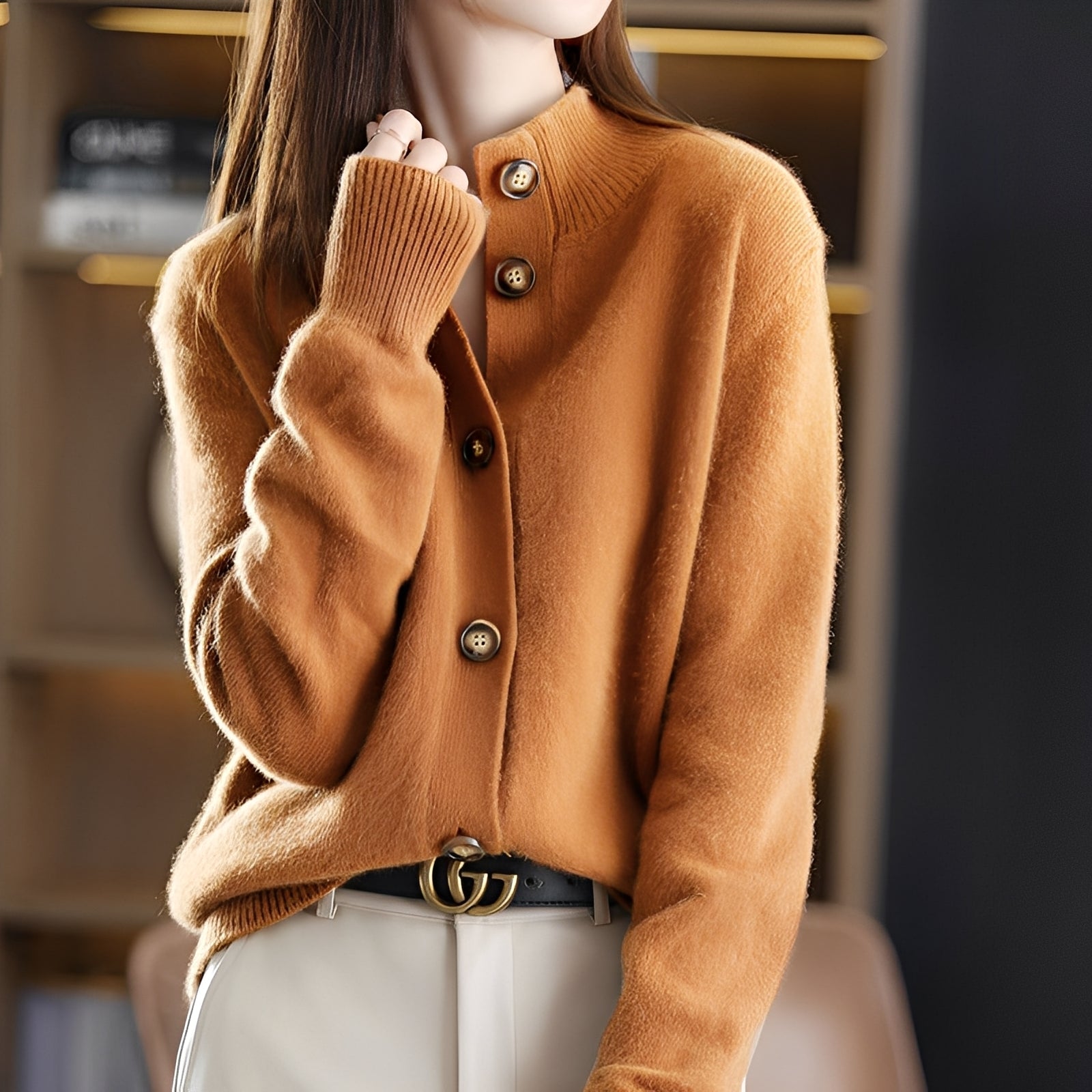Weicher Frauen Wollpullover Klassisch Gemütlich - IdealeKleiden