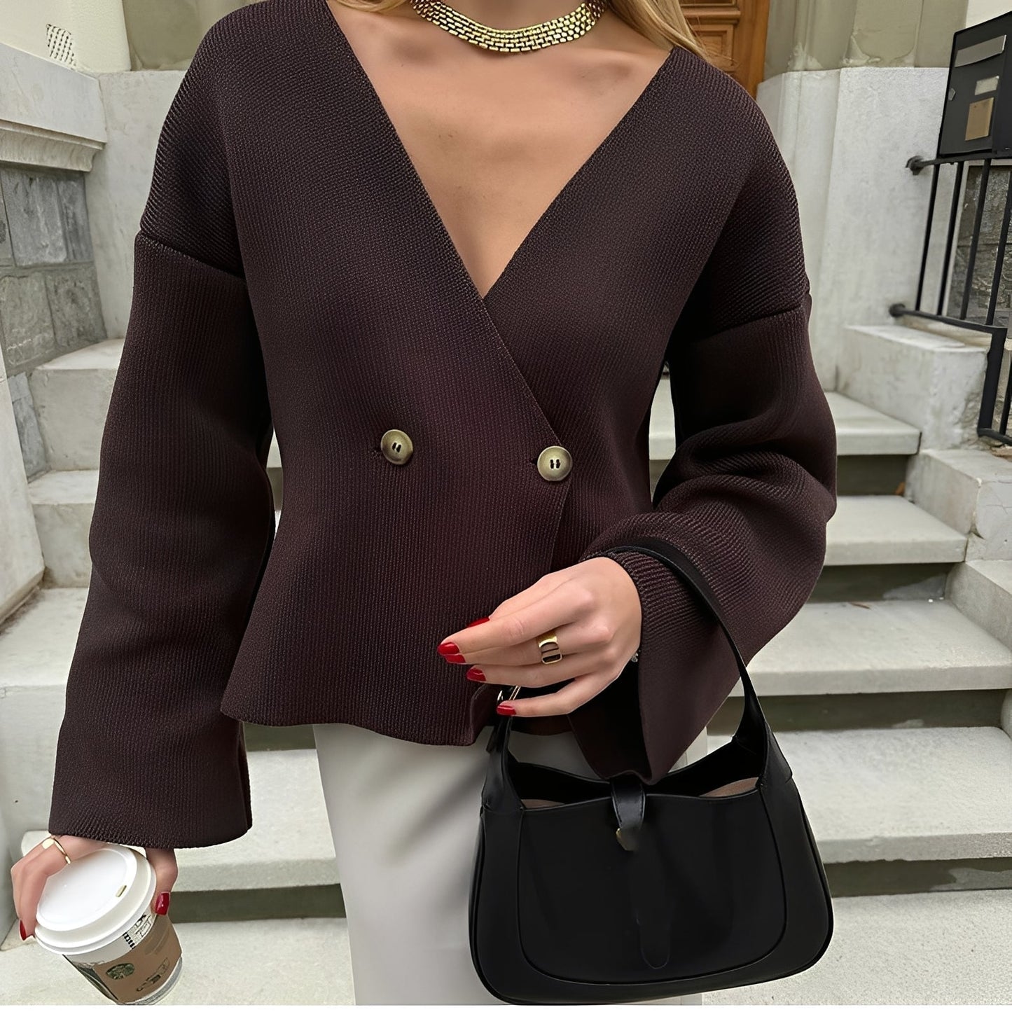 Damen Cardigan Elegantes Design