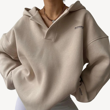 Weiche Damen Fleece Hoodie Oversized