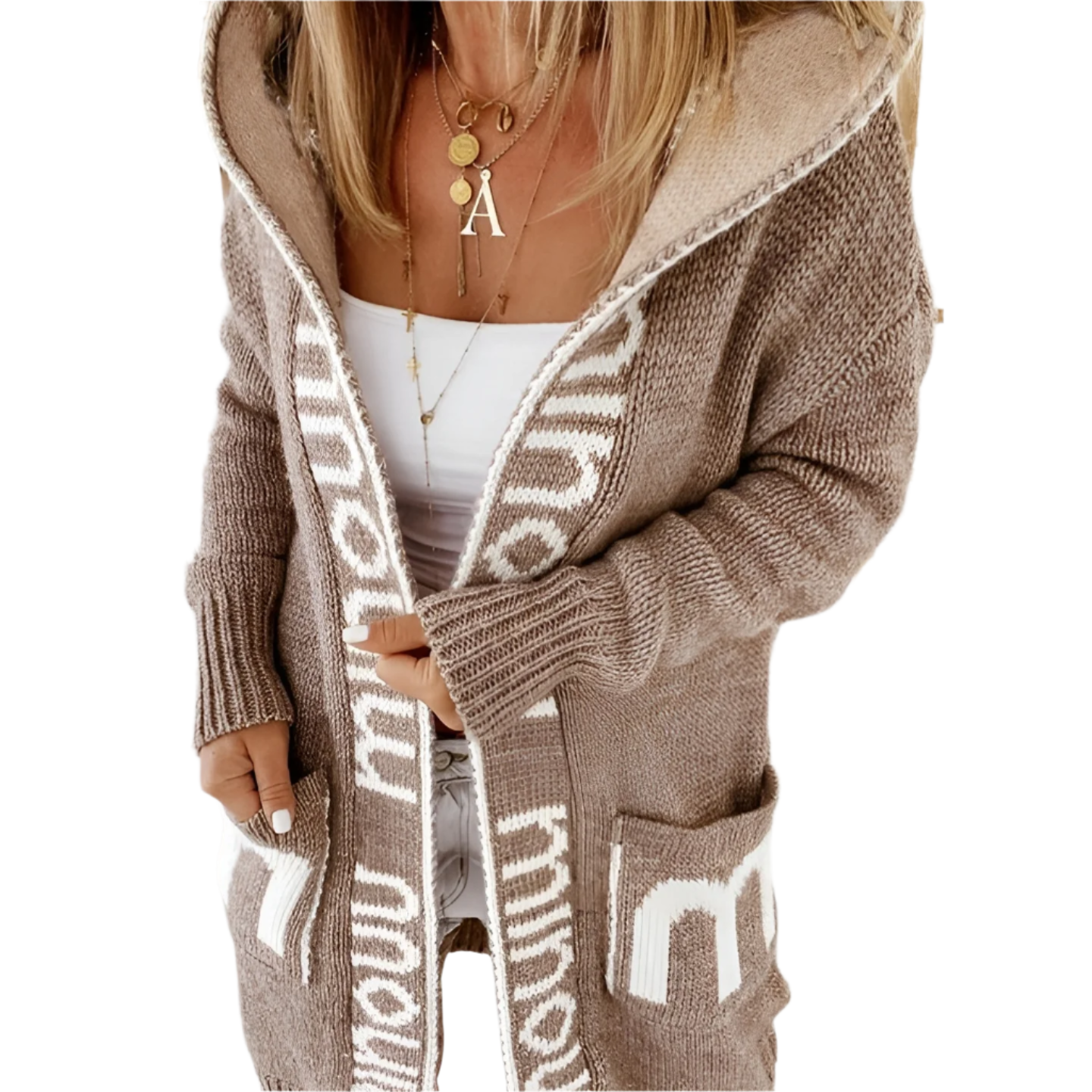 Stilvolle Damen Strickjacke Elegant