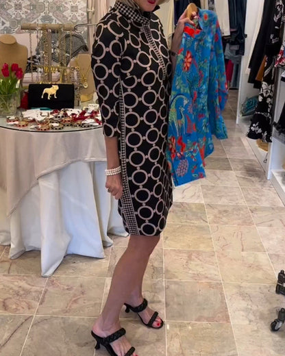 Polka Dot Sommerkleid Elegant