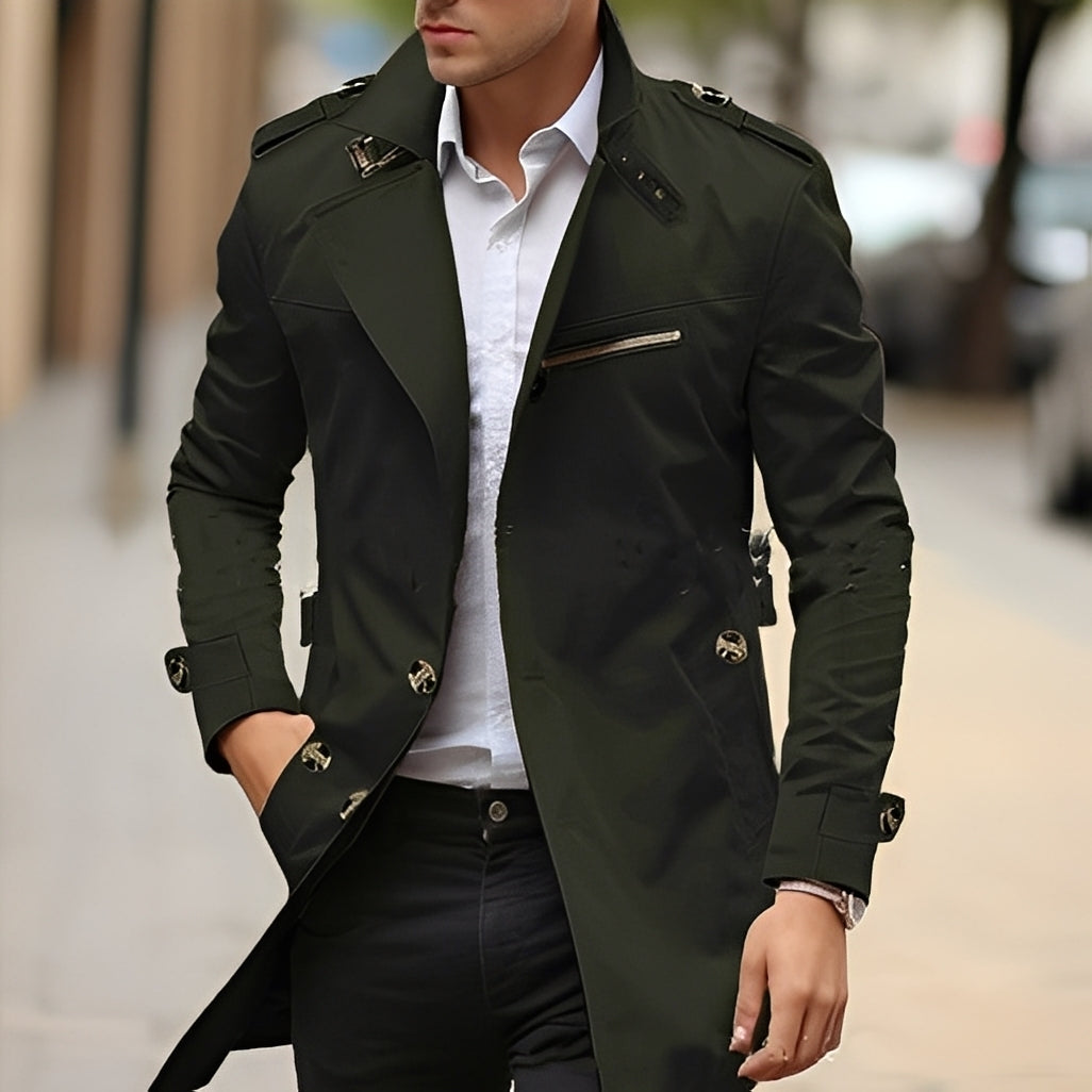 Stylischer Trenchcoat Herren Elegantes Design