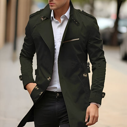 Stylischer Trenchcoat Herren Elegantes Design