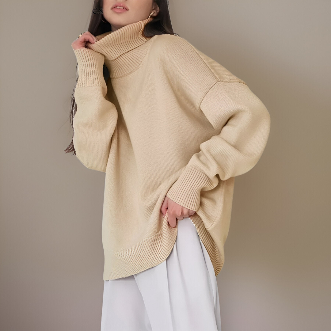 Damen Rollkragenpullover Warm Winter