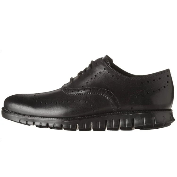 Elegante Herren Schnürschuhe Flügelspitze Braun